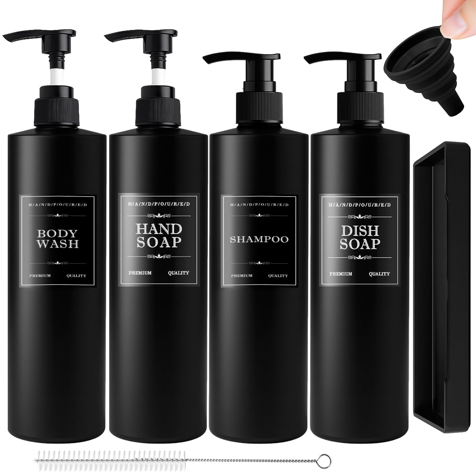Dispenser Sapone Liquido 390 ml Grigio | Happy Casa Store – On Line Happy Casa Store