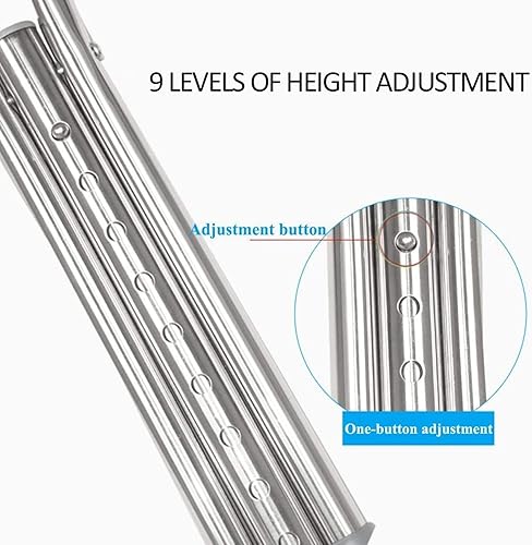 Miniatura 2 de Muletas para axilas para adultos y jóvenes discapacitados, muletas médicas ajustables para caminar, cómodos amortiguadores de resorte (Talla M
