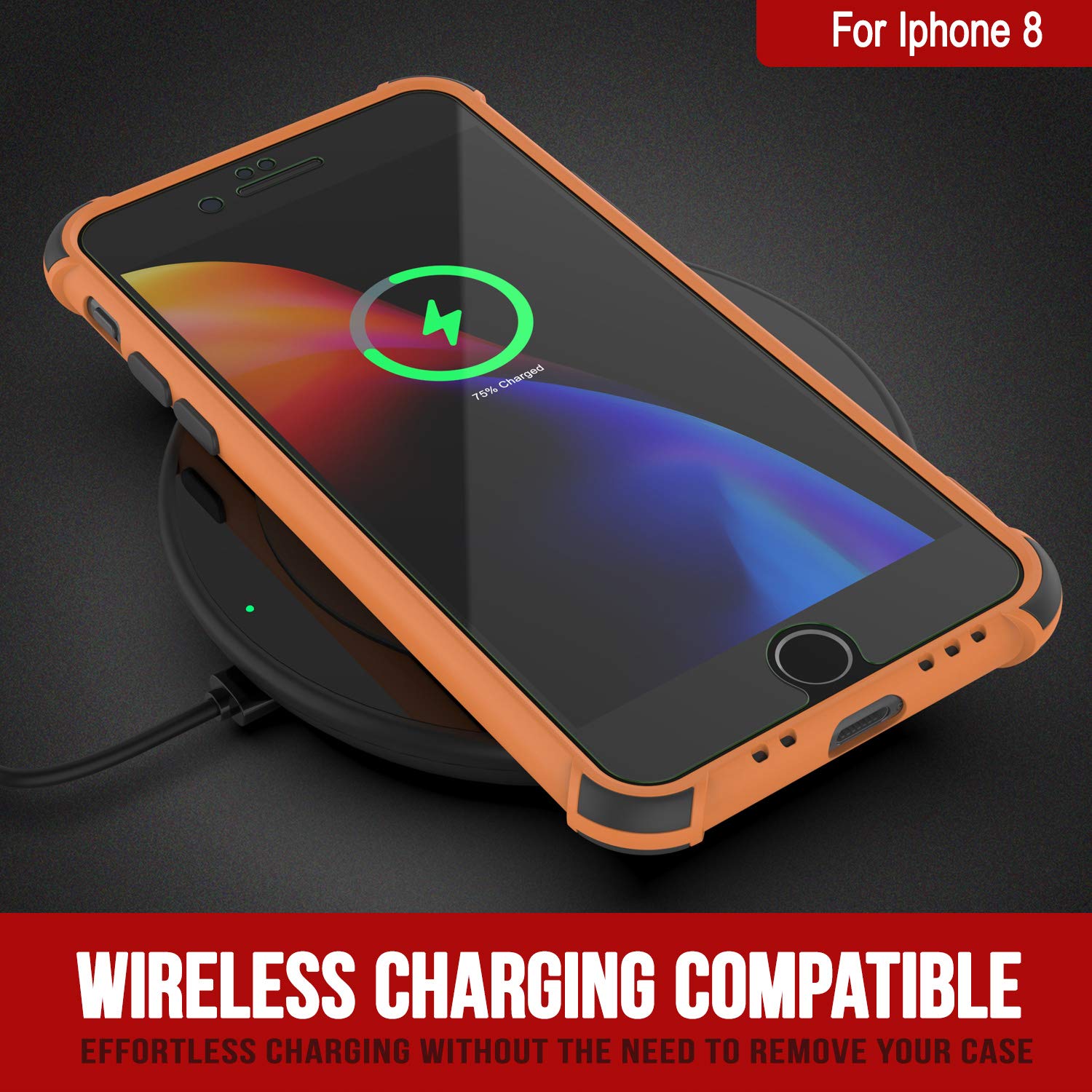 Punkcase Custodia Per IPhone X/XS [Sunshine Series] – TPU Morbido Antishock Con Angoli Rinforzati – Colore Arancione