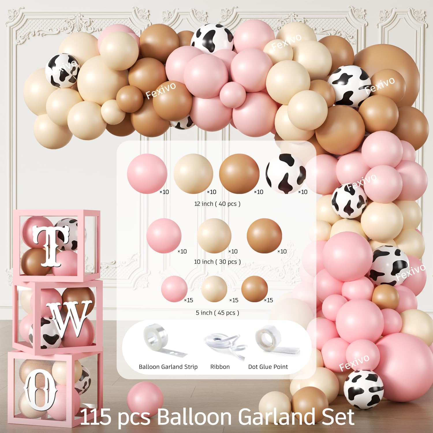 300pcs This Ain't My First Rodeo It's My Second Complete Party Set, for 25 Guests, Rodeo Western Cowgirl 2nd Birthday Decorations for Girl, Includes Plates Backdrop Balloon Arch Tablecloths