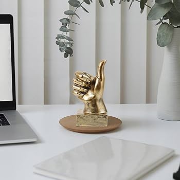 Amazon.co.jp: HOLIDYOYO 親指 アップ 手 彫刻 手 像 手 ジェスチャー