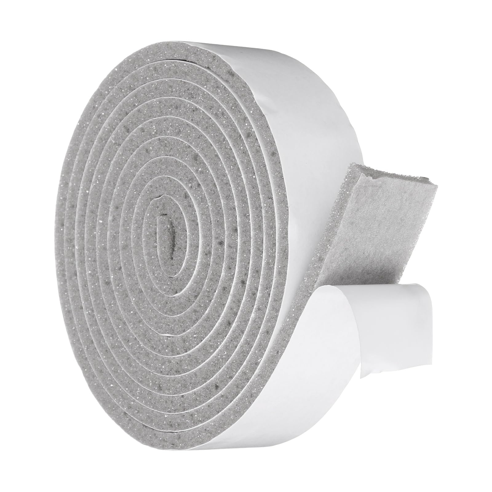 sourcing map 40mmx5mm Foam Weather Stripping, Self Adhesive Door Seal Insulation Strips, Soundproofing Foam Seal Tape for Door/Window, Air Conditioning (2 Meter Total Length in 1 Roll)
