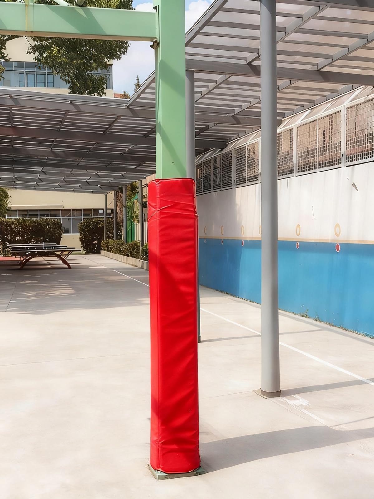 Protezione per bastoni da basket per esterni, imbottitura in schiuma resistente agli urti per campi e palestre, accessorio sicuro per attrezzature sportive, ideale per bastoni da basket e uso atletico