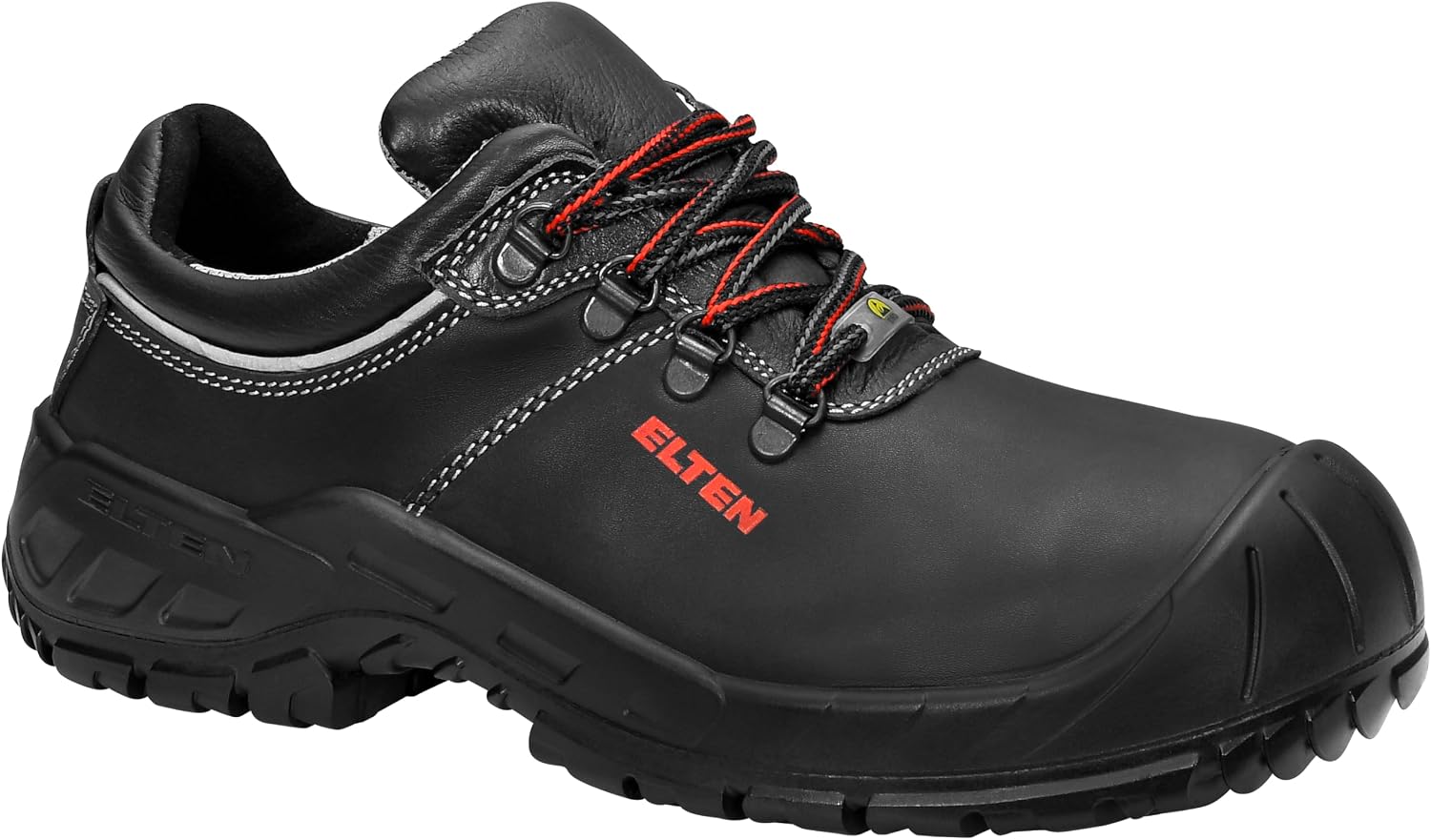 ELTEN Renzo XXW Low ESD S3 Safety Shoes for Men and Women Lightweight Steel Toe Cap Upper Material Leather Inner Lining Textile Breathable