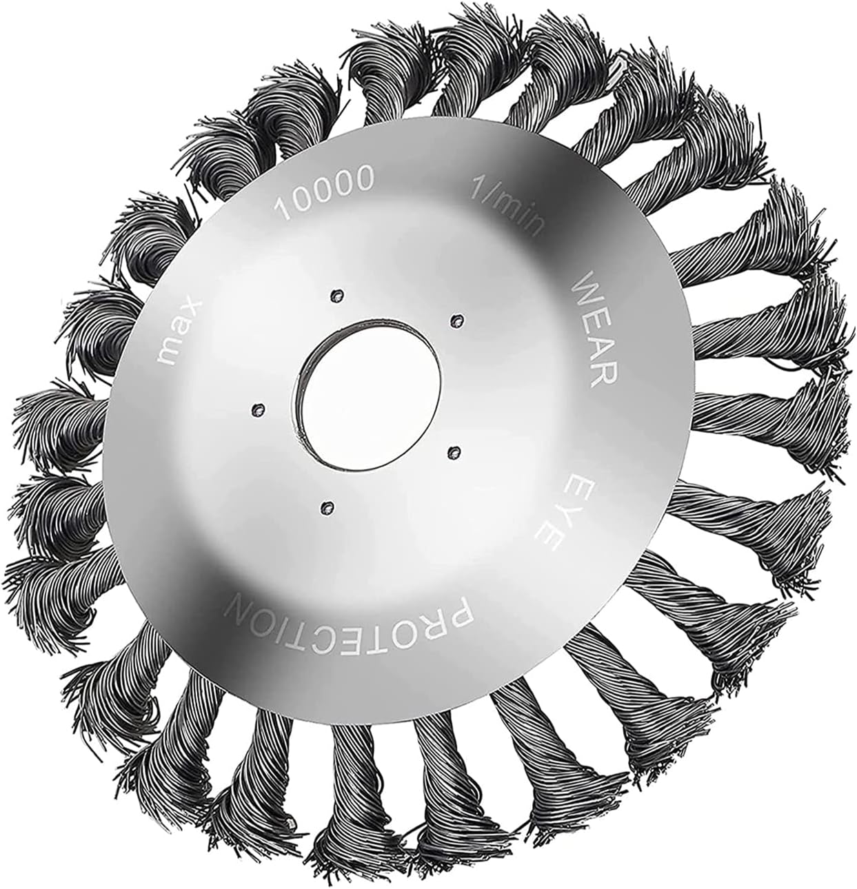 BaiNuo Grass Trimmer Cutter Head with Cone Knotted Wire, 8Inch Steel