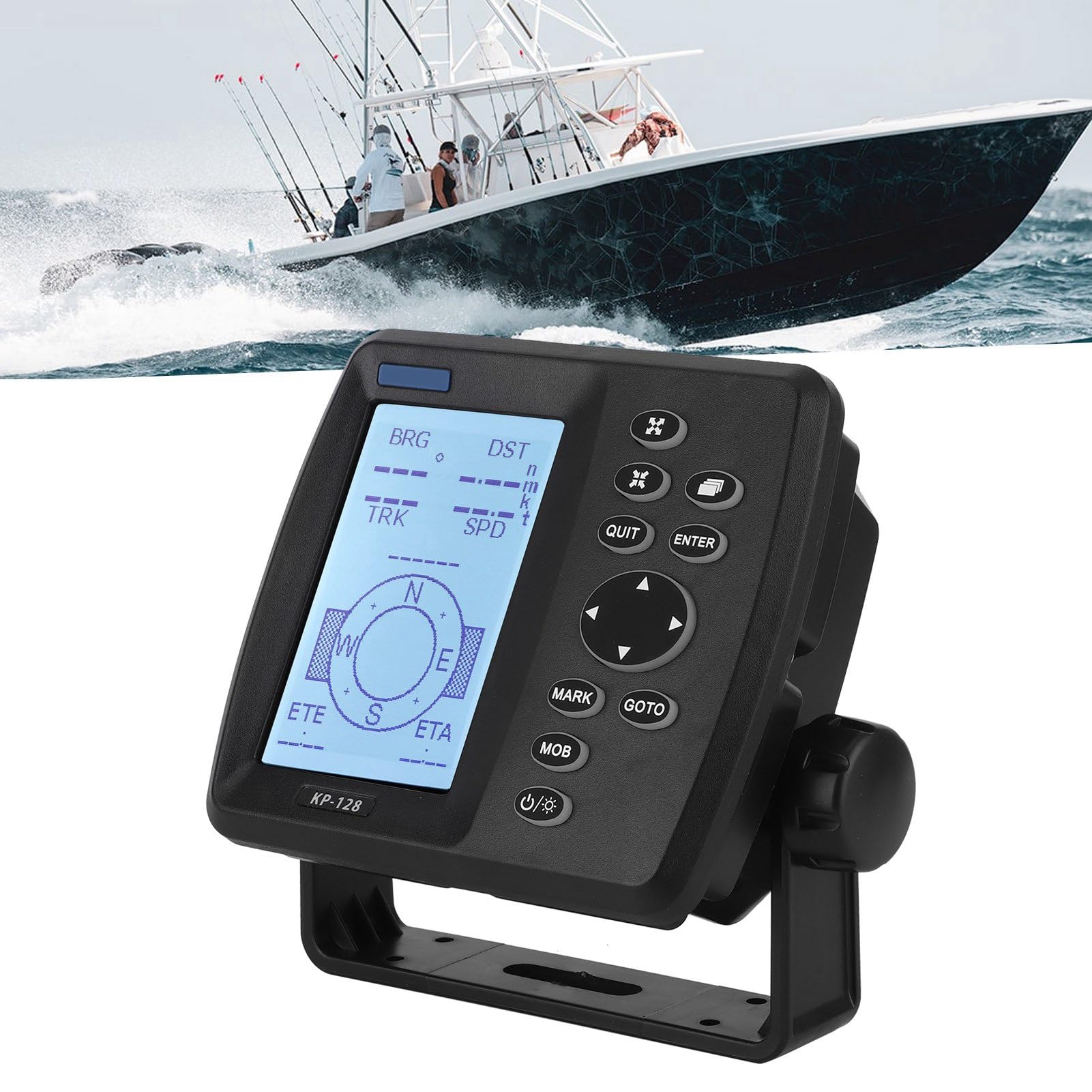 Navegador Satelital Marino GPS SBAS de Navegación ONWA KP-128 para Navegar Pantalla LCD de 4,3 Pulgadas