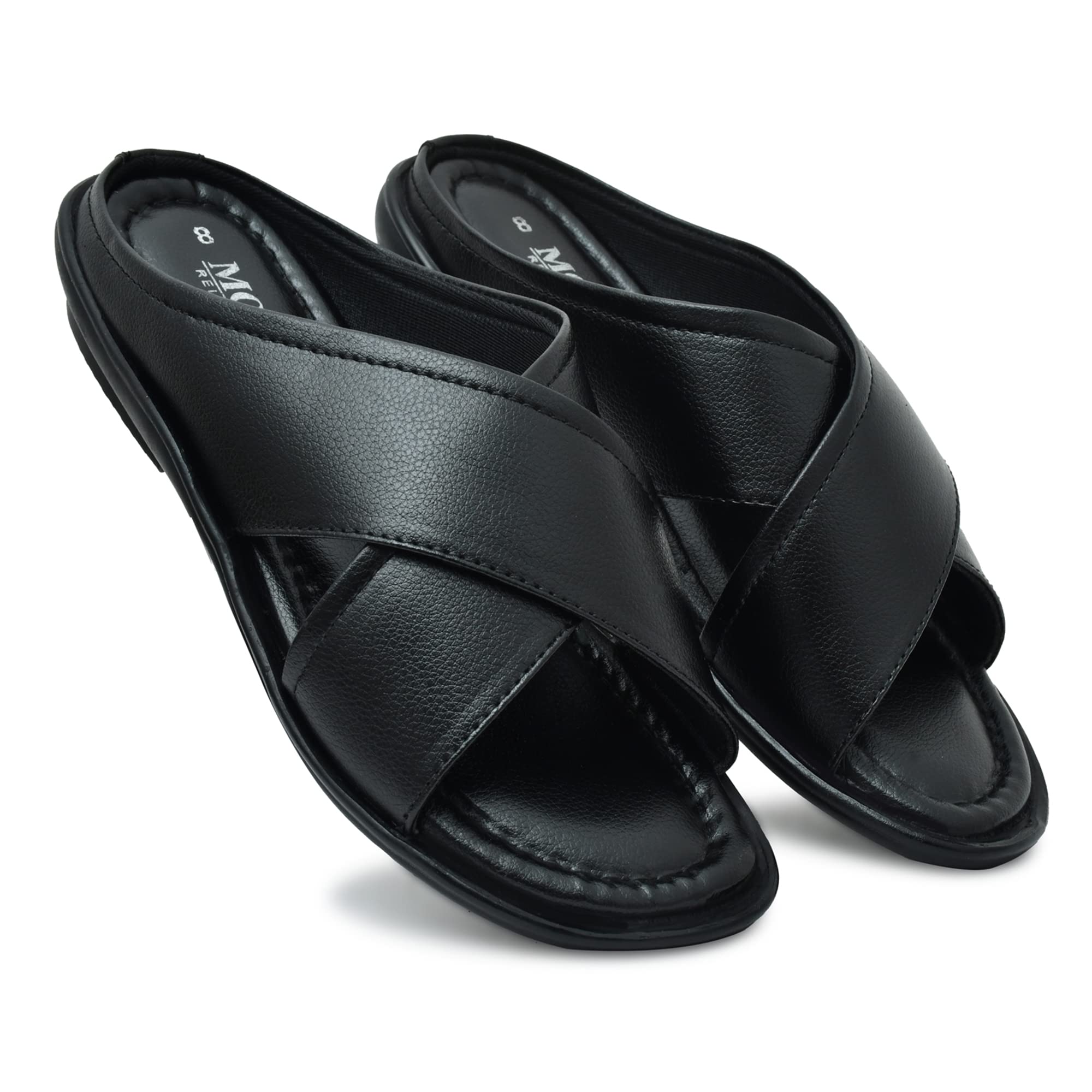 MOSHTO MENS CASUAL OUTDOOR CROSS SLIPPER 6002 (BLACK, numeric_7) (B0C65D2K3Y) Amazon Price History, Amazon Price Tracker