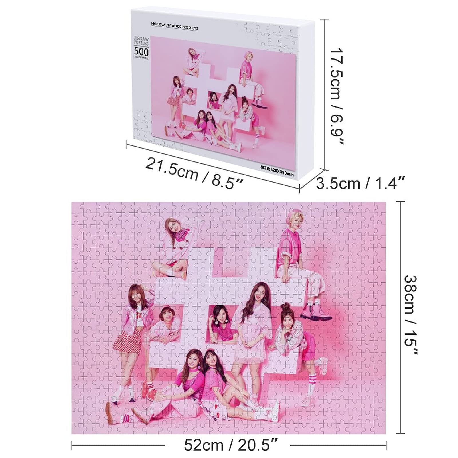 Amazon.co.jp: トゥワイス TWICE ジグソーパズル 木製 パズル 壁飾り