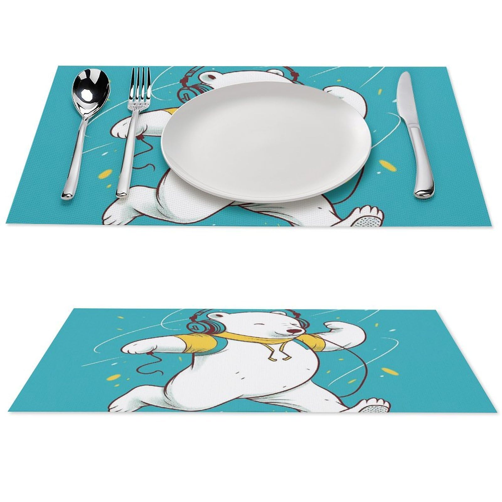 Sets de table antidérapants et imperméables pour table à manger