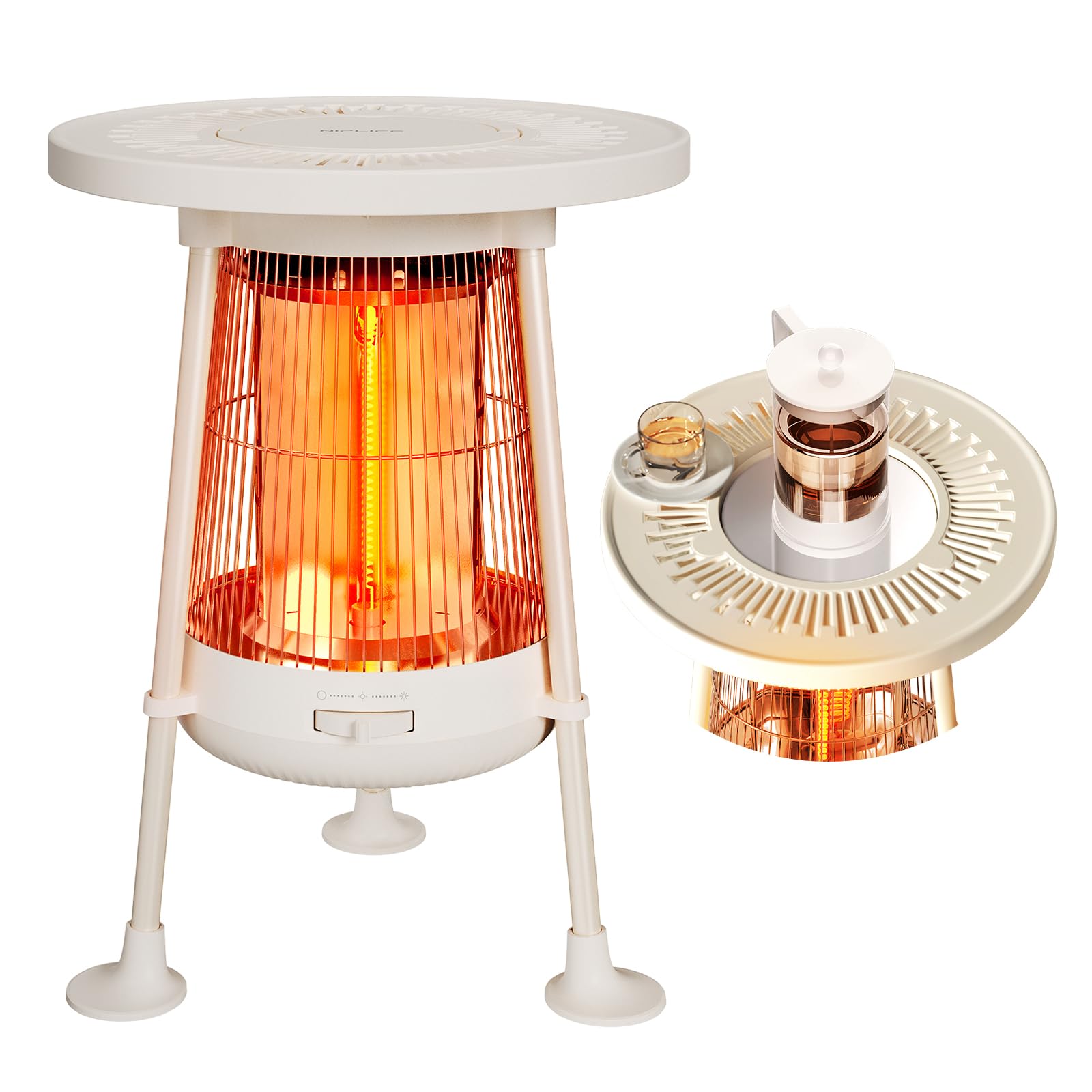 Amazon | NIPLIFE 【2025新登場】【飲み物も保温できるテーブル型