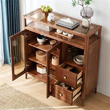 木製サイドボード モザイク柄ガラス扉 ナチュラル キャビネット 日本製 木製サイドボード モザイク柄ガラス扉 ナチュラル キャビネット