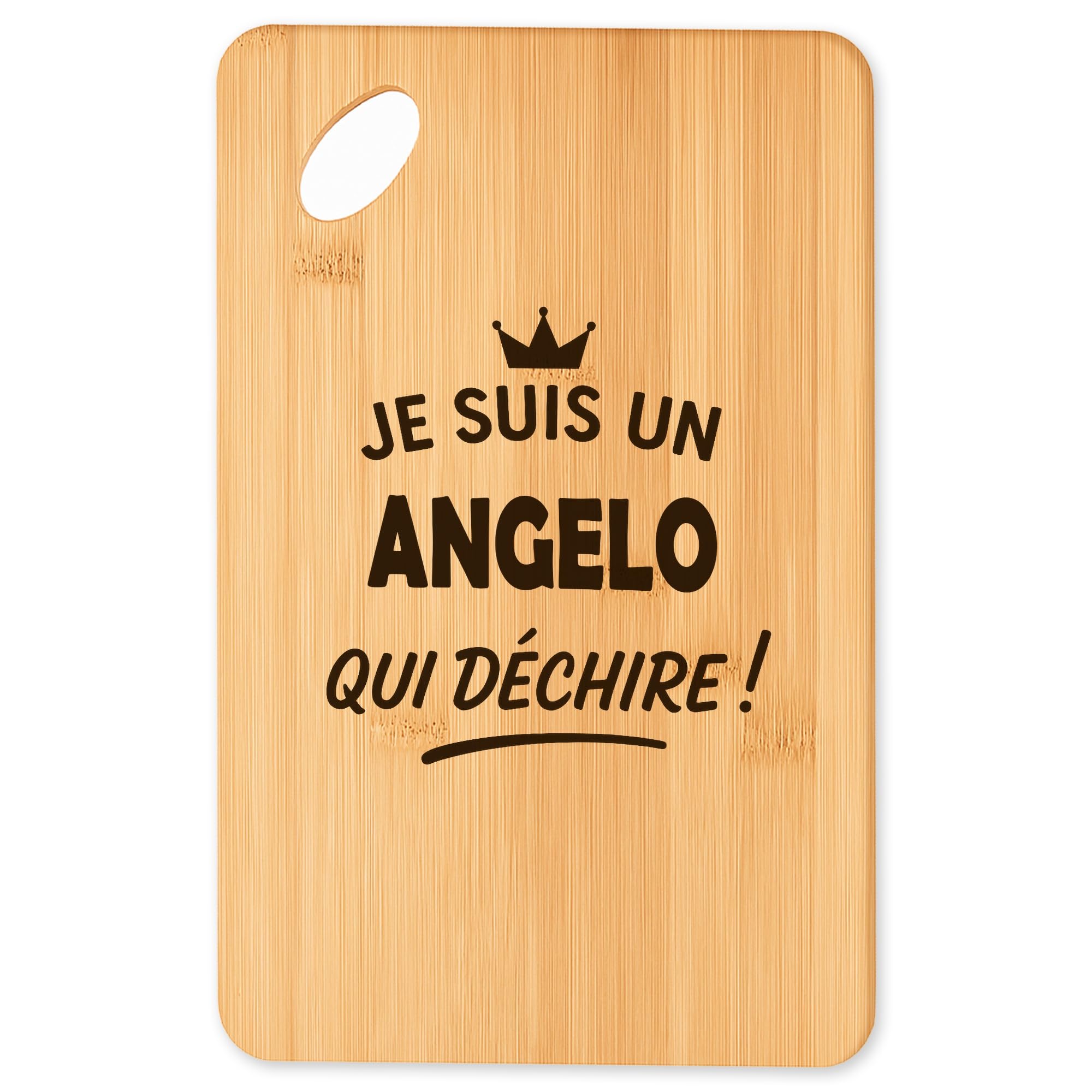 Planche à découper en bambou Angelo plateau apéro et cadeau cuisine