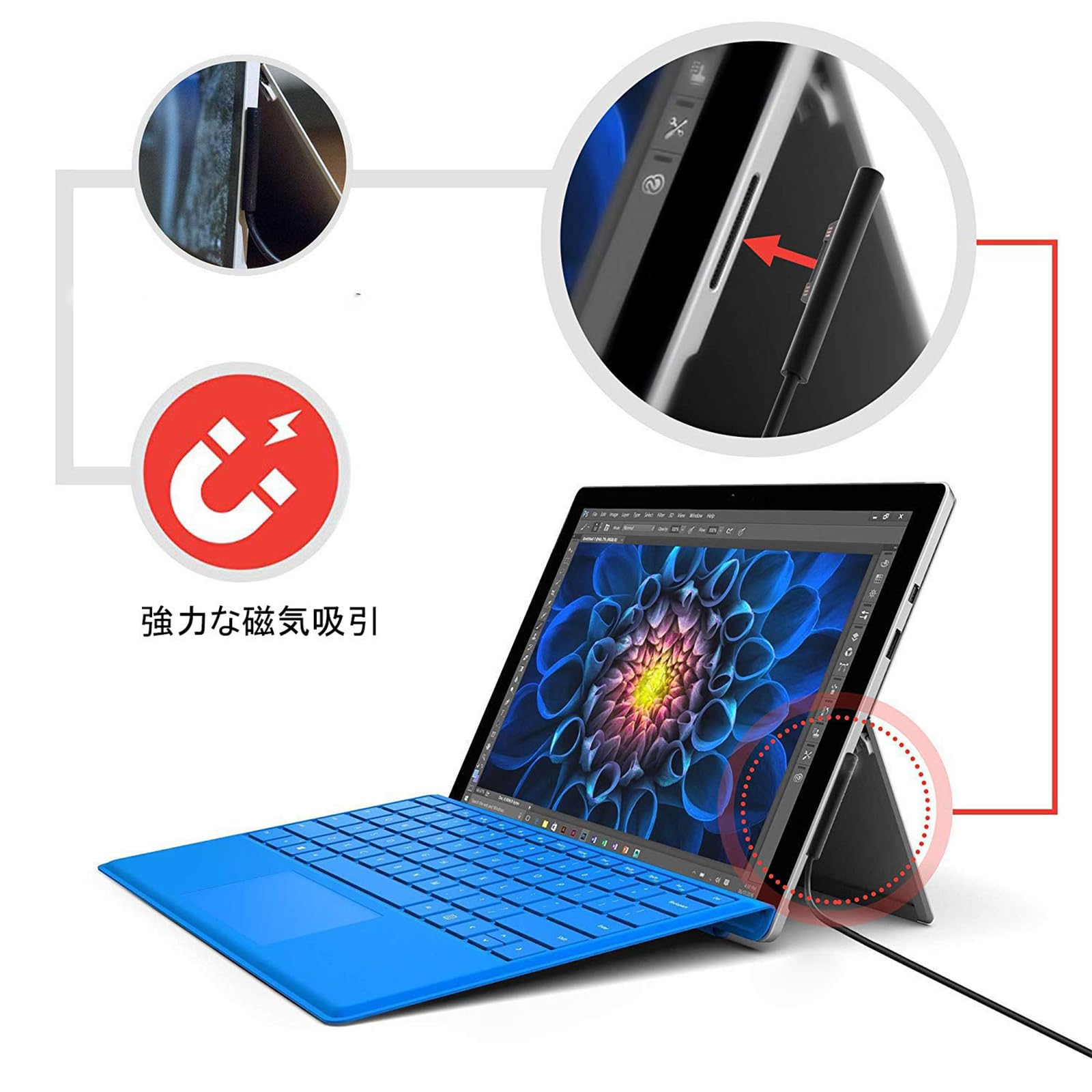Amazon.co.jp: Sisyphy Surface Pro 車載充電器 65W 15V4A USB-A&C