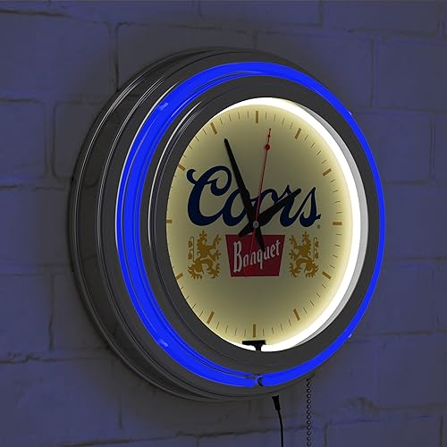 Miniatura 5 de Coors Banquet - Reloj de pared neón (14.0 in)