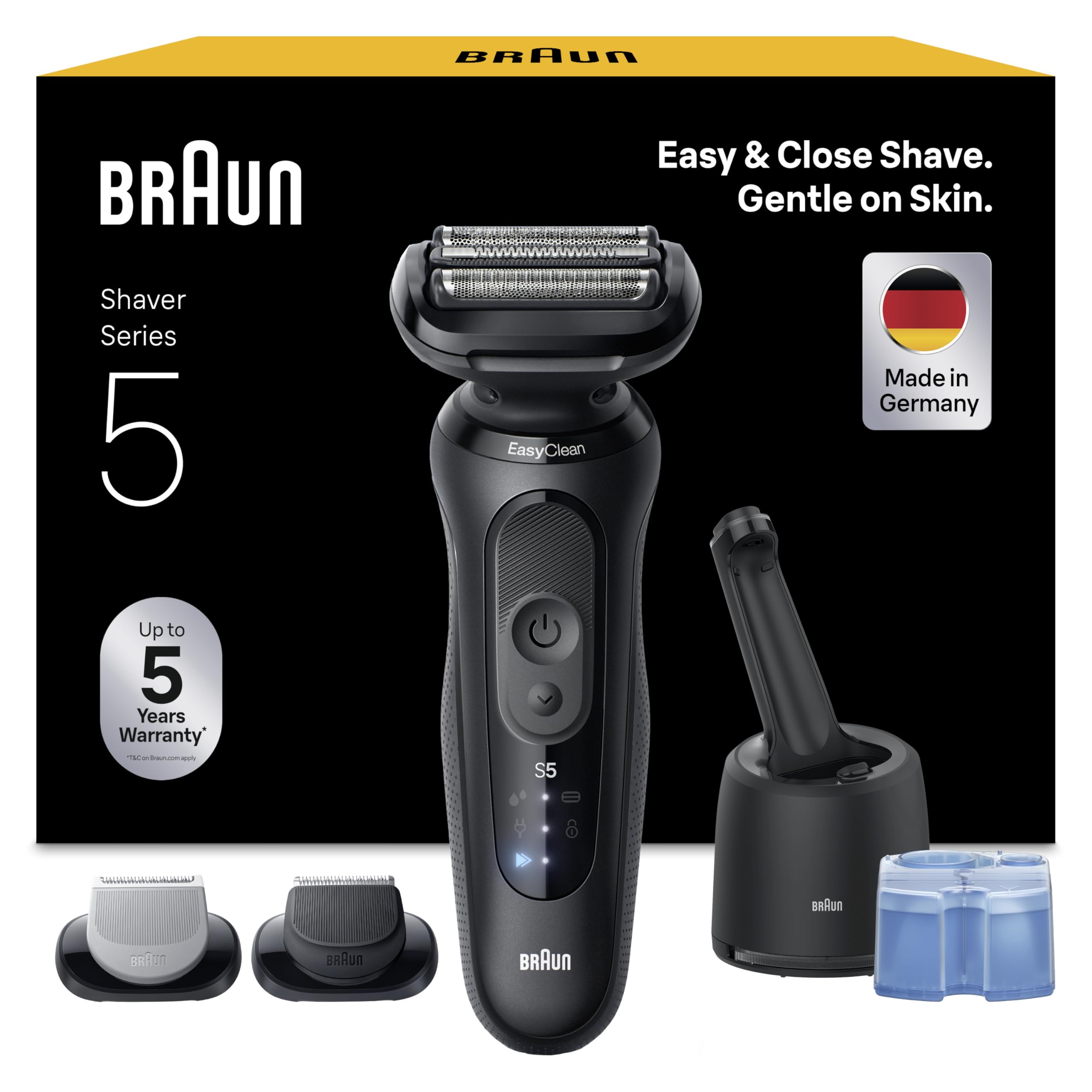 Afeitado Rápido y Suave con Braun Series 5 Impermeable