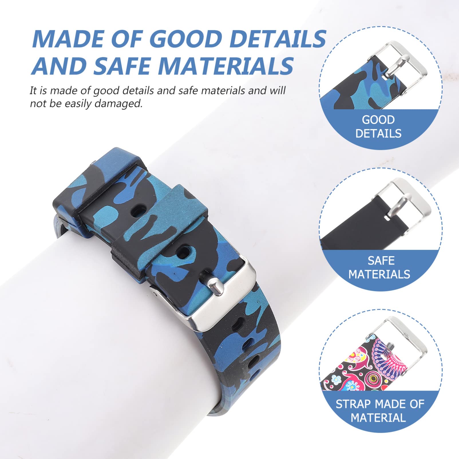 Hemobllo 15 Pièces Bracelet Montre Intelligente Bande Silicone Montre Bande De Smartwatch Ceinture Smartwatch Bracelet De Accessoires e