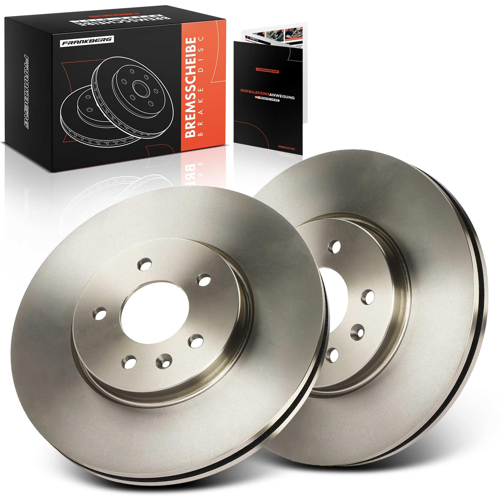 Frankberg Zestaw tarcz hamulcowych wraz z 2 x tarczami hamulcowymi z przodu wentylowane Ø 321 mm kompatybilne z Insignia B Sports Tourer Z18 Insignia B Grand Sport Z18 Replace # 13517853