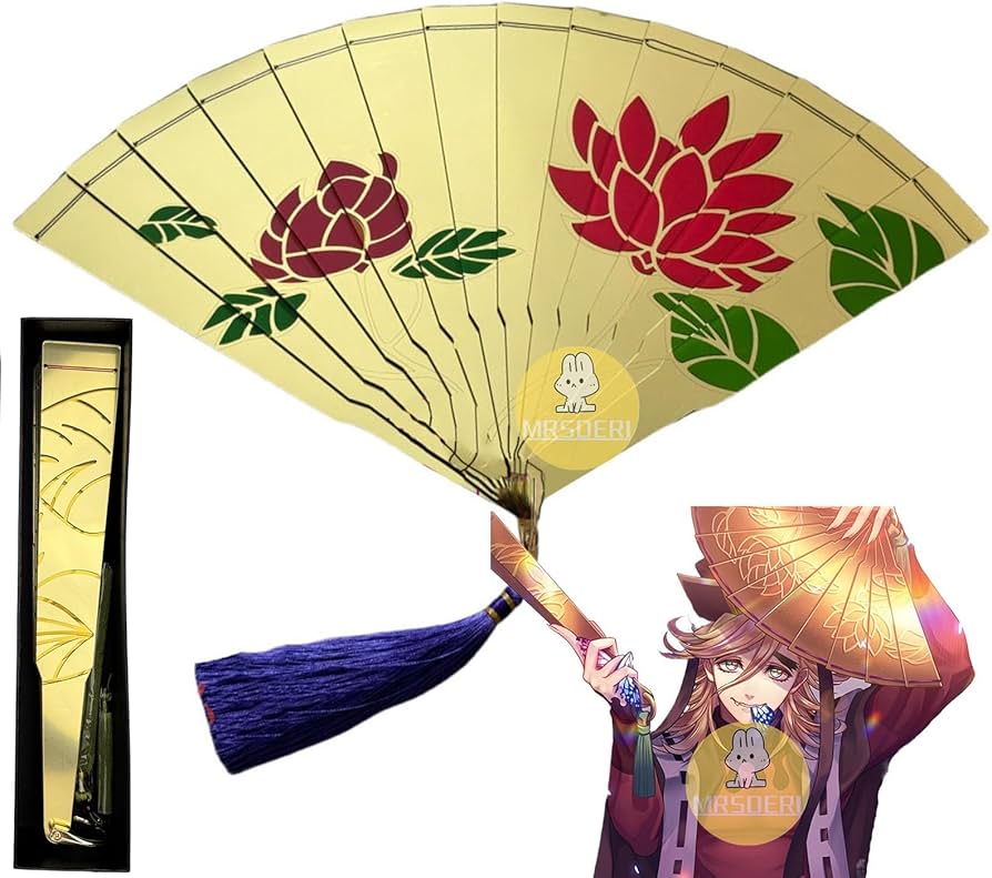 Amazon.co.jp: 童磨 グッズ 扇子 アクセサリー どうま コスプレ 道具