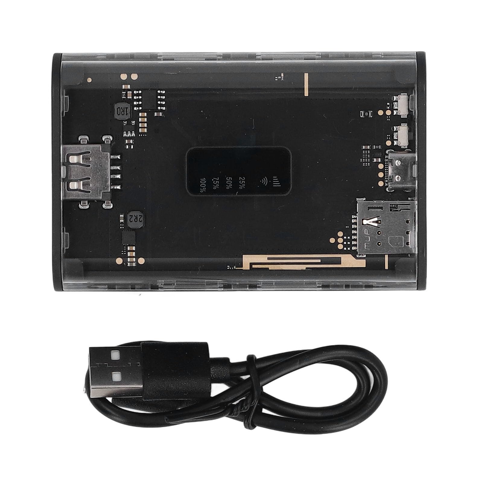 Router WiFi 4G Portable 4G Sbloccato con Slot per Schede SIM e Batteria da 5200 mAh - Supporta Fino a 10 Utenti, Hotspot Mobile per Viaggi, Asia e Veicoli