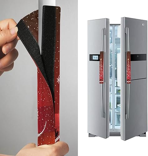 Miniatura 9 de Calabazas de Halloween, murciélagos morados, cubiertas para manija de puerta de refrigerador, estrellas naranjas de otoño, guantes para