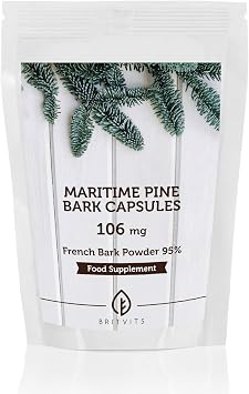 Maritime Pine Bark Extract 100mg Dietary Food Health Supplement 120 Capsules Pinus Strobus HEALTHY MOOD UK Quality Nutrients