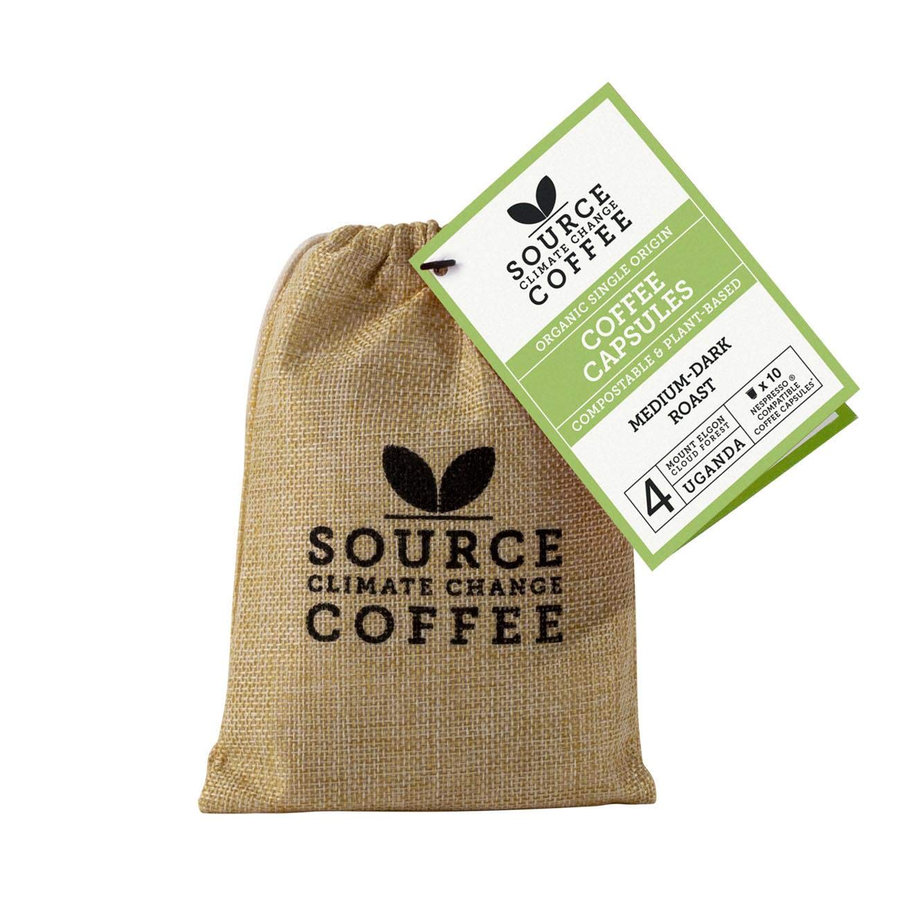Source Climate Change Coffee Organic Uganda Mount Elgon Source Coffee 10 Capsules, 0.25kg