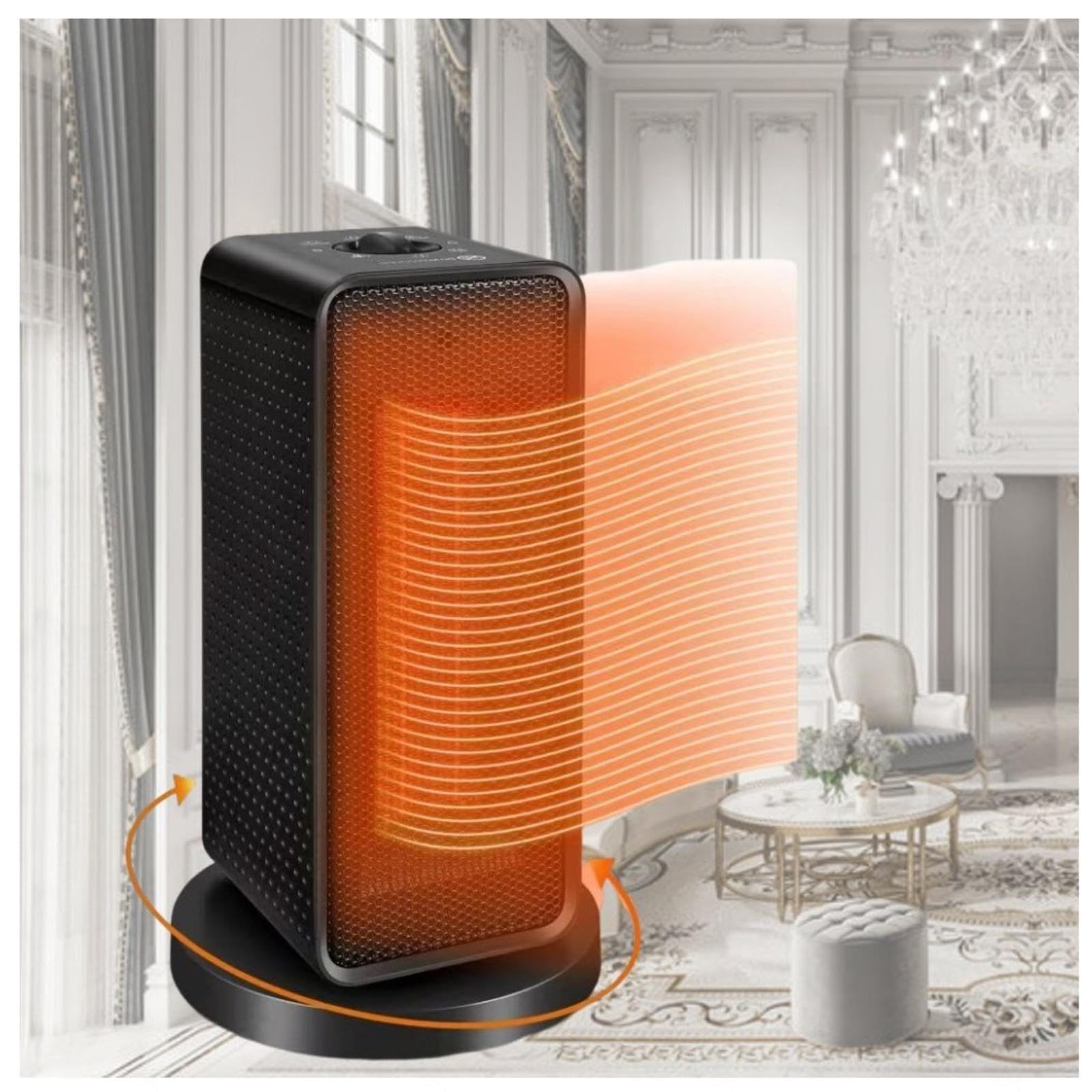 EXEROS Heater Fan, 1200W Fast Heating Room Heaters For Indoor Use  70°oscillating for Office Bedroom Use -3 Modes Ceramic Heaters For Indoor  Use,black : Amazon.co.uk: Home u0026 Kitchen