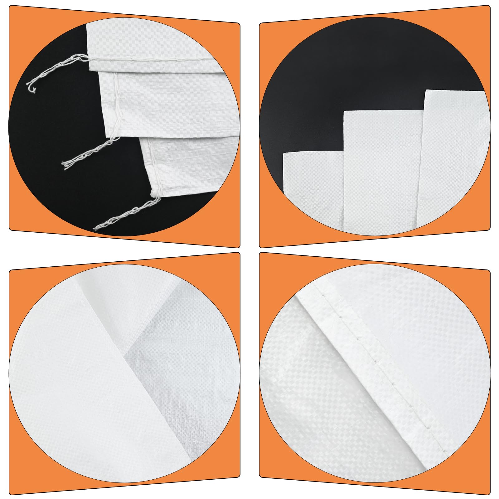 Sacchi Per Macerie In Polipropilene - 20 Pezzi 50x90 Cm | Resistenti E Riutilizzabili | Per Trasporto E Conservazione | Ideali Per Sabbia E Cereali - Foto 11