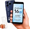 AGM Note N2 Smartphone solo para T-Mobile, teléfono celular 4G compacto de 4.96" | Android 16 Go, 6GB RAM (3GB+3GB virtual), 32GB ROM, expandible a 256GB, batería extraíble de 3000mAh, doble SIM 4G, conector de 3.5mm 1