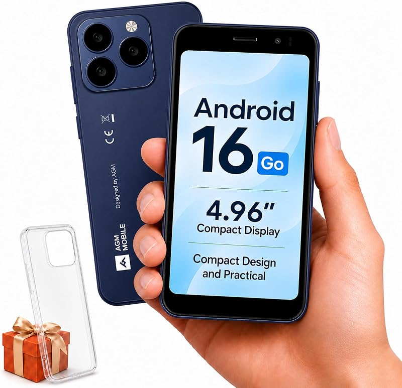 Note N2 Smartphone for T-Mobile ONLY, 4.96" Compact 4G Cell Phone | Android 16 Go, 6GB RAM (3GB+3GB virtual), 32GB ROM, 256GB expandable, Removable 3000mAh battery, Dual SIM 4G, 3.5mm Jack