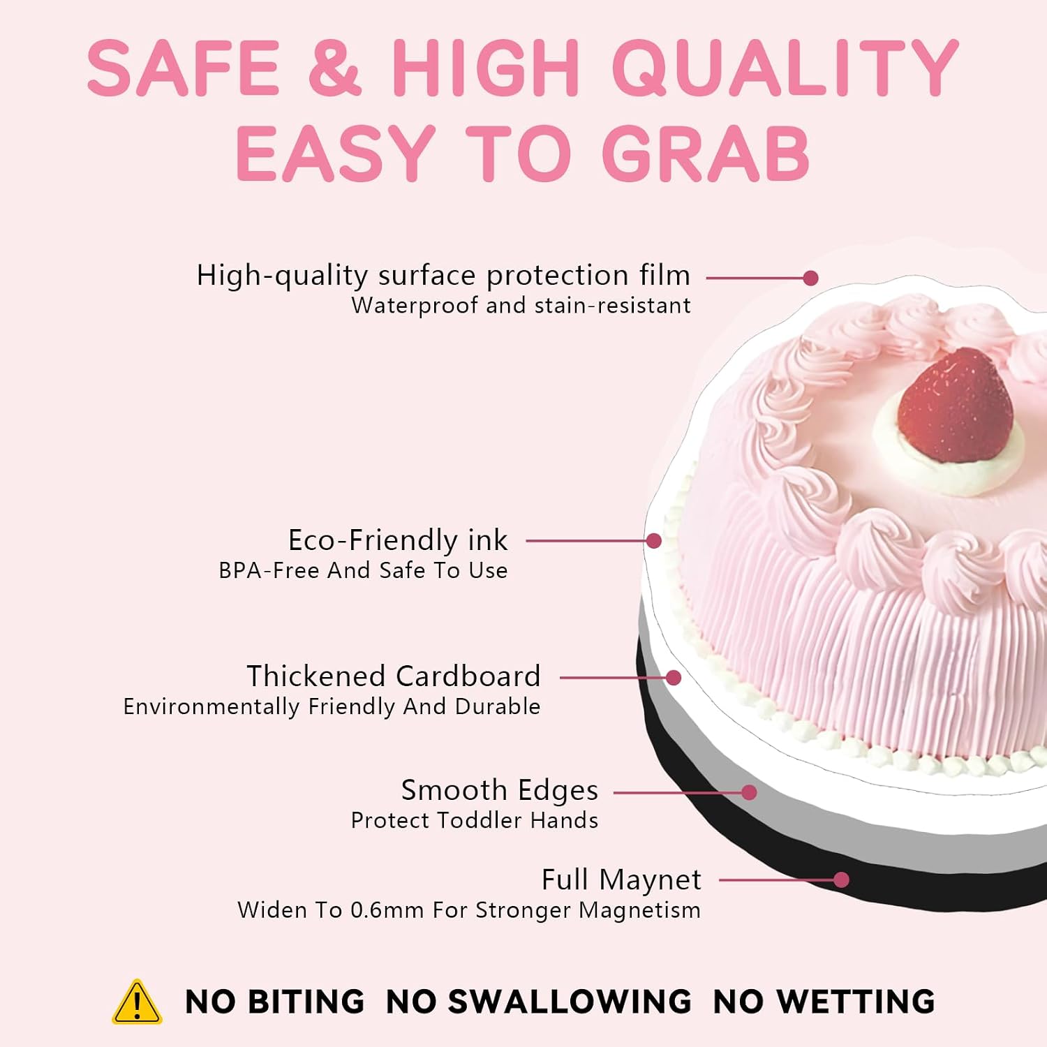 20 PCS Ins Style Pink Macaron Fridge Magnets, Sweet & Healing, Eco-Friendly ABS Material, Strong Neodymium Core, Suitable for All Ages, Perfect for Fridge/Computer/Luggage(Pink) image 4