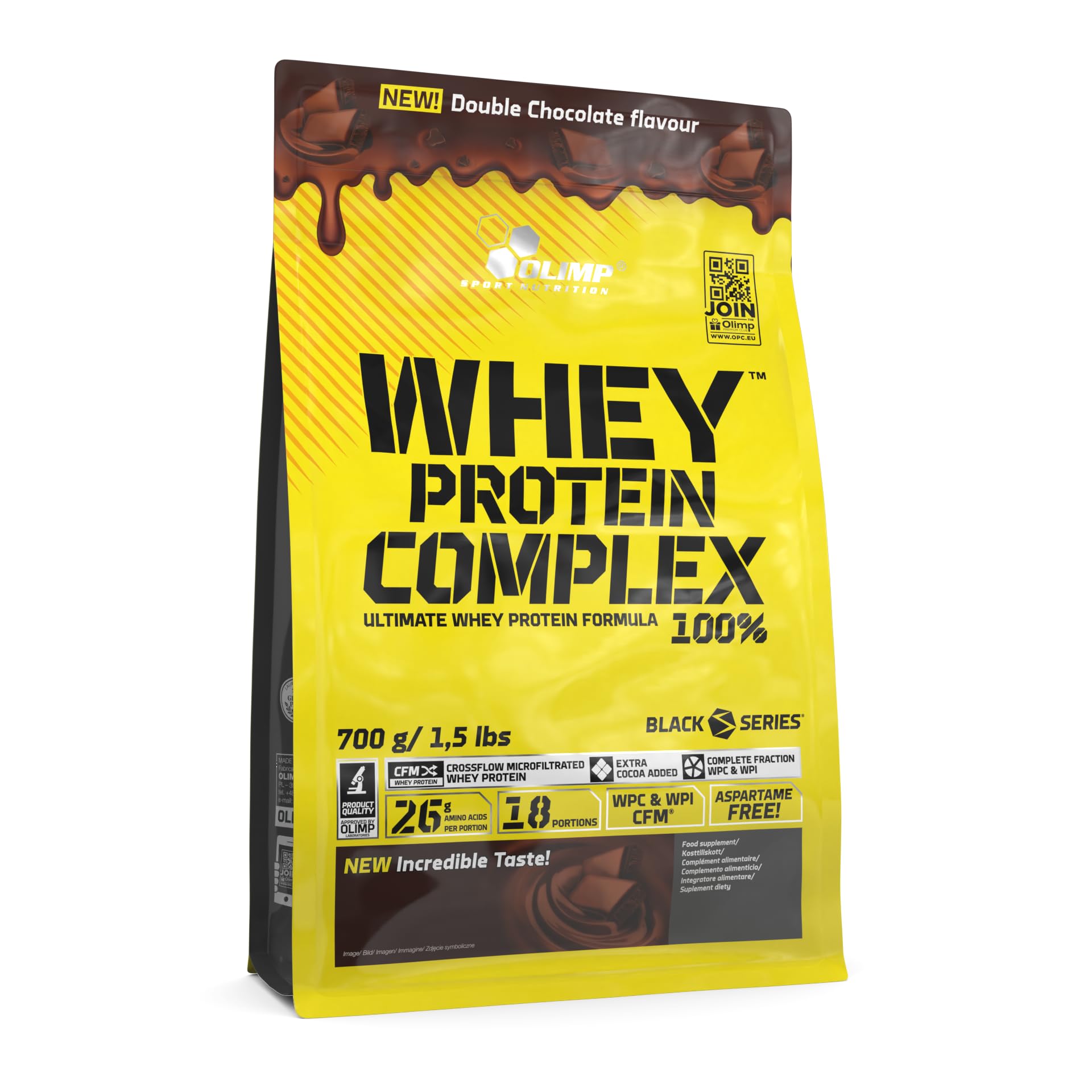Olimp Nutrition Whey Protein Complex 100%, Double Chocolate / 700 g