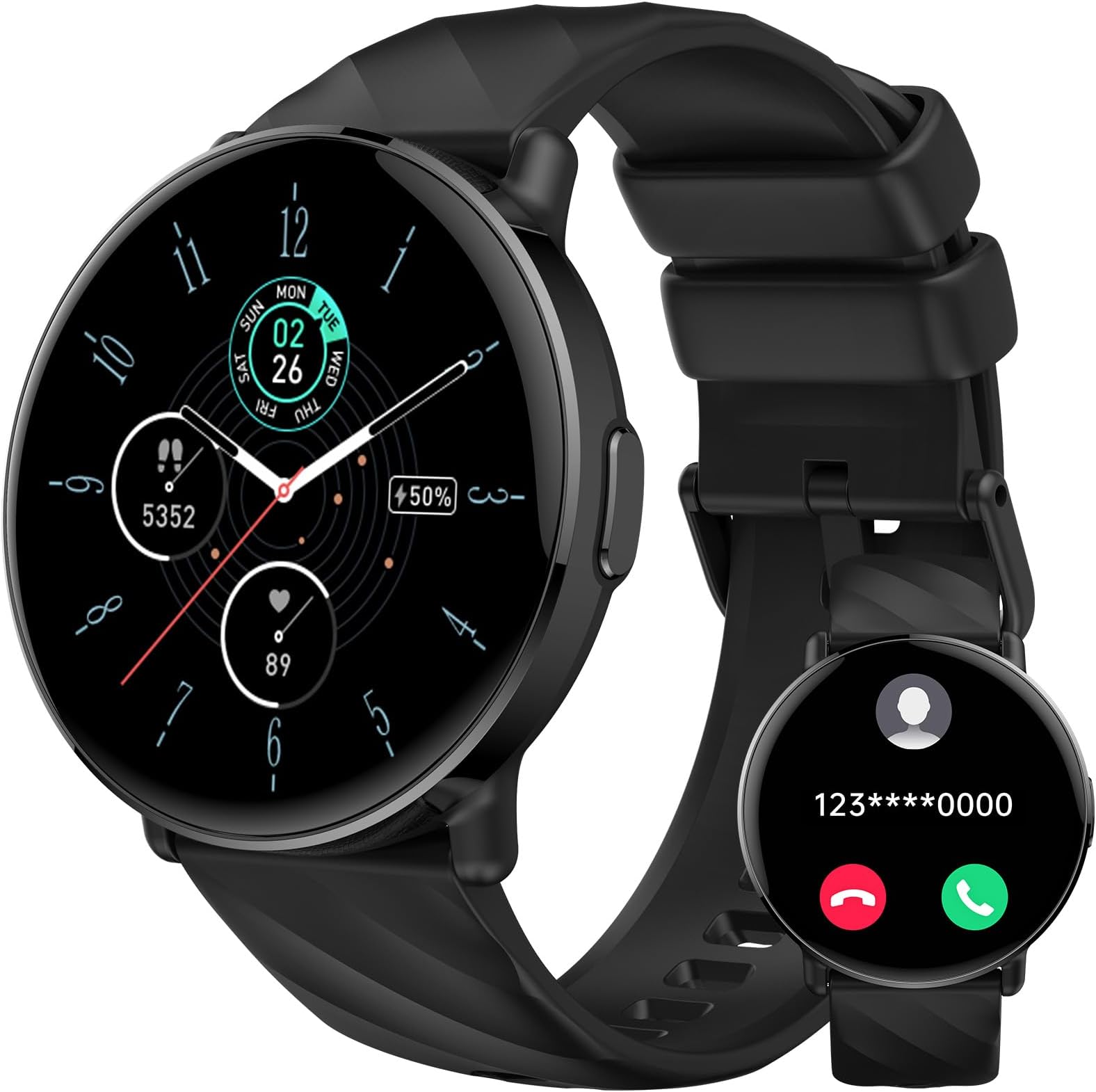 Smart Watch for Men Women with Call Text Reminder, Smartwatch 1.39" Touch Screen, Fitness Watch with Heart Rate/Sleep/Calories/Steps Monitor, 112+ Sport Mode, IP68 Waterproof Activity Trackers