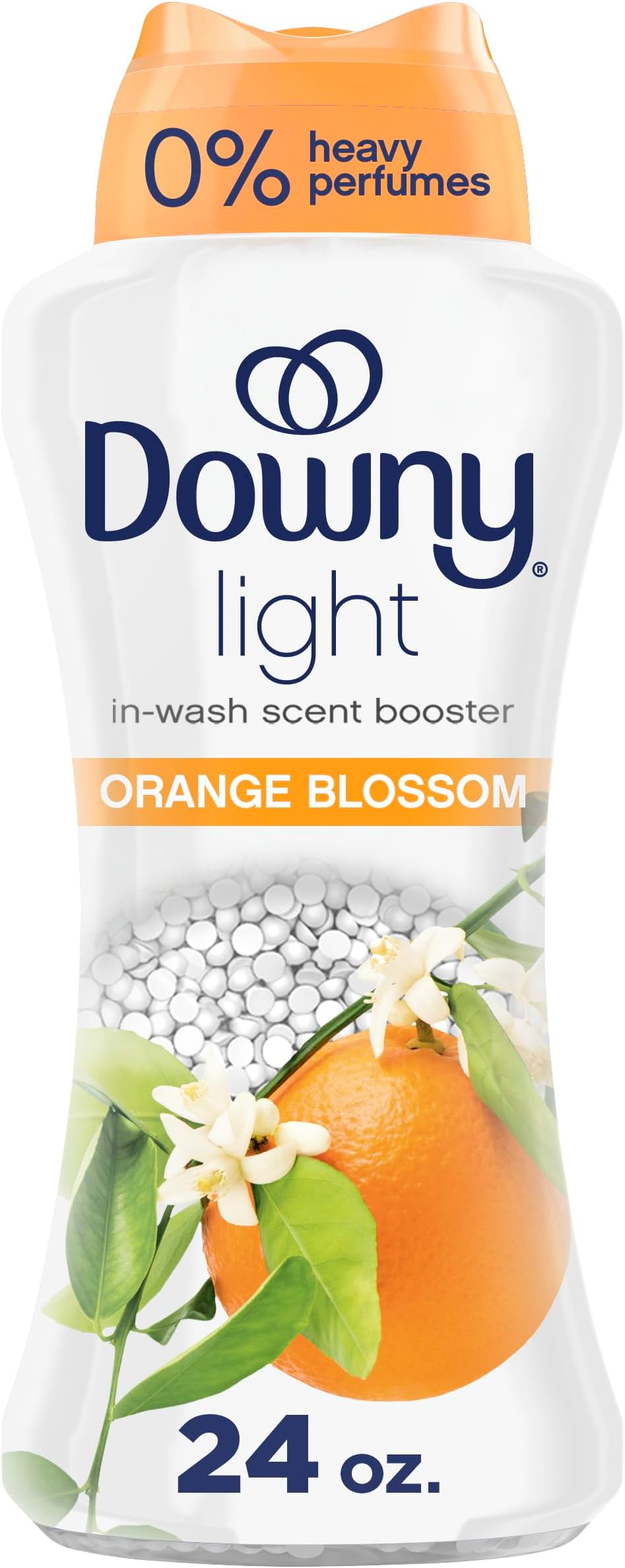 Light Laundry Scent Booster Beads, Orange Blossom Scent, 24.0 OZ, In-wash fabric beads designed to be gentle with a light boost of scent, No Heavy Perfumes