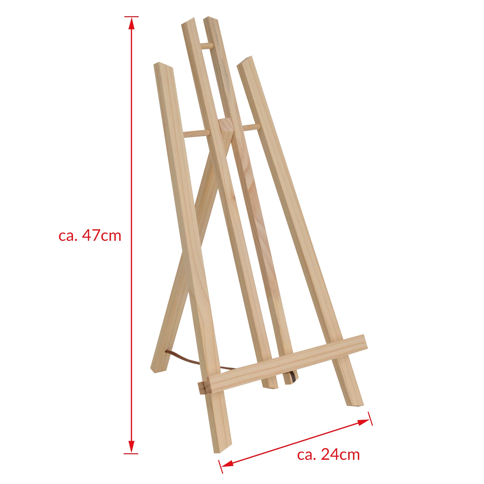 Artina Set 25pc Pittura Acrilica con Cavalletto da tavolo e Telai