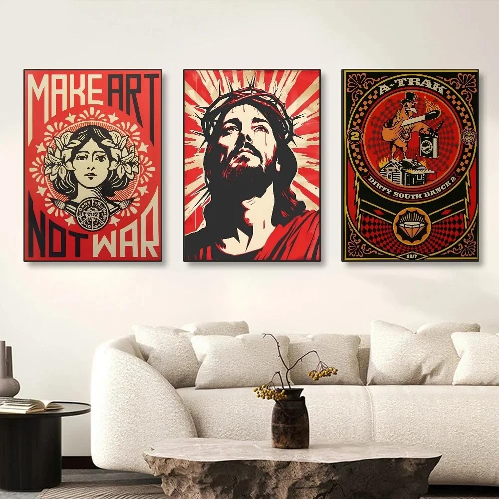 Affiche Shepard Fairey Street Art 40x65cm décoration salon