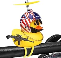 Vista 9 de wonuu Adornos de pato de goma para automóvil, decoración de tablero de pato para apretar, decoración de bicicleta para ciclismo, motocicleta