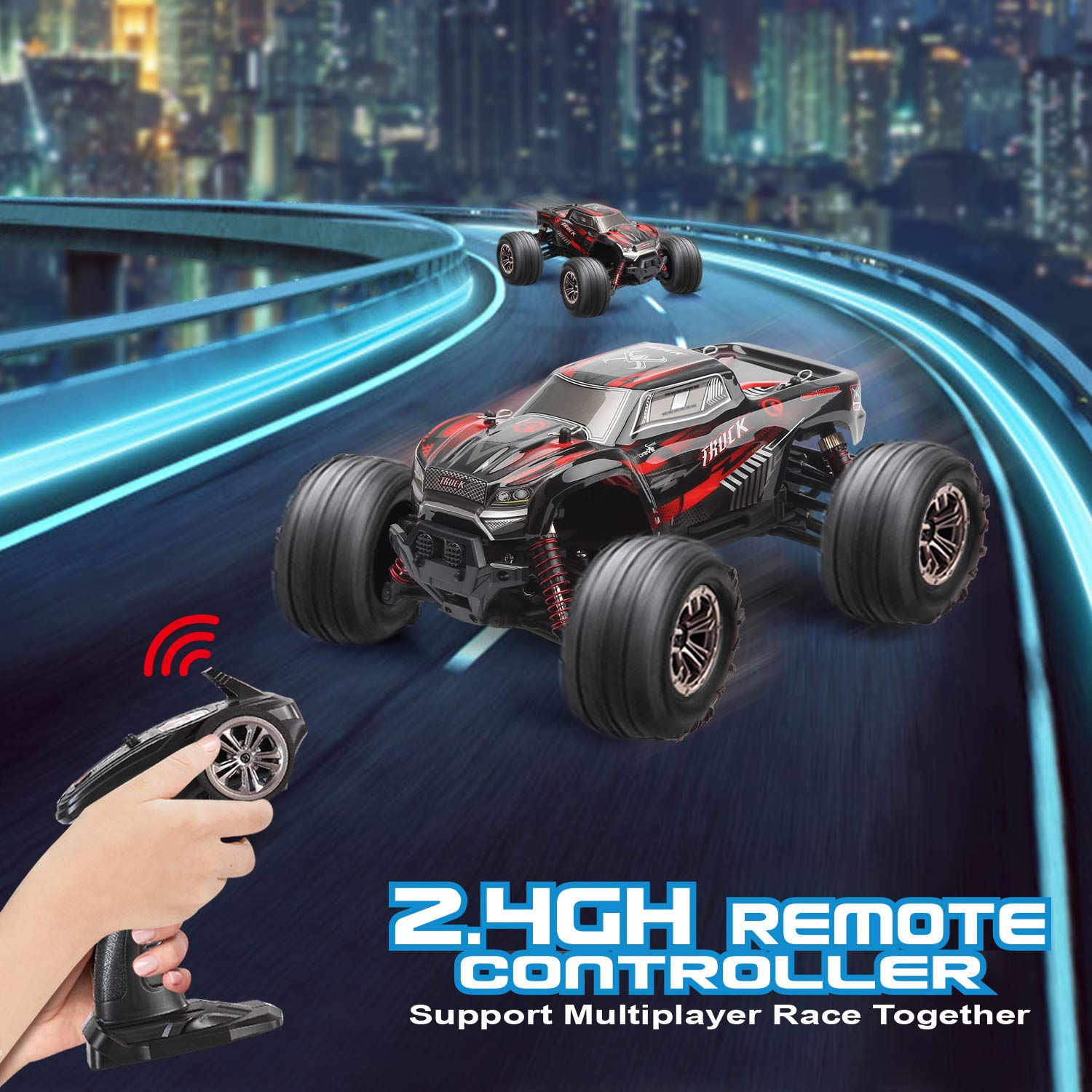 Buy 4WD Remote Control Car, Byuert 120 Off Road RC Racing Car 26+ Km/h