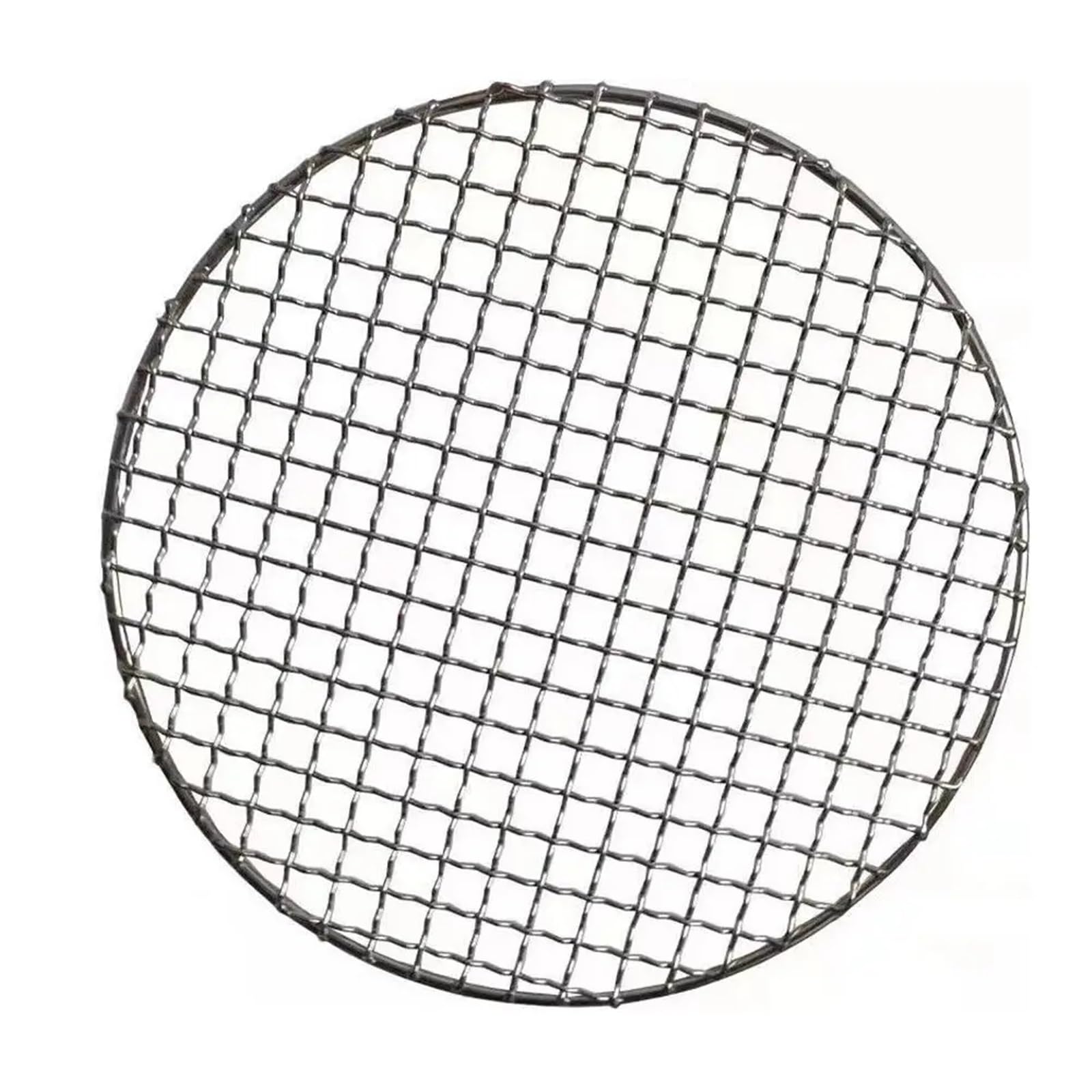 Rejilla Barbacoa Rejilla de Malla de Acero Inoxidable for Barbacoa Redonda, Ideal for Picnic y Camping.(38cm)