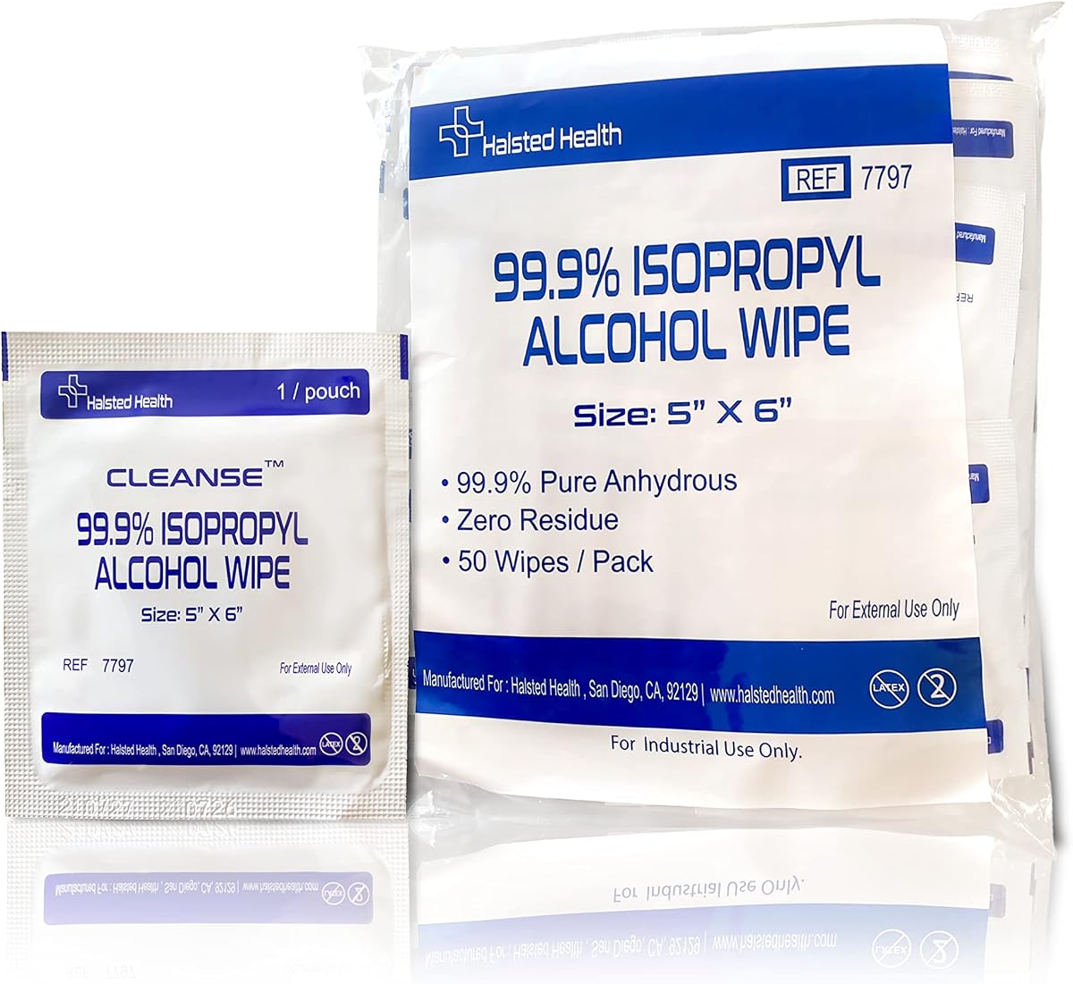 Cleanse 99.9% Isopropyl Alcohol Handy Wipes