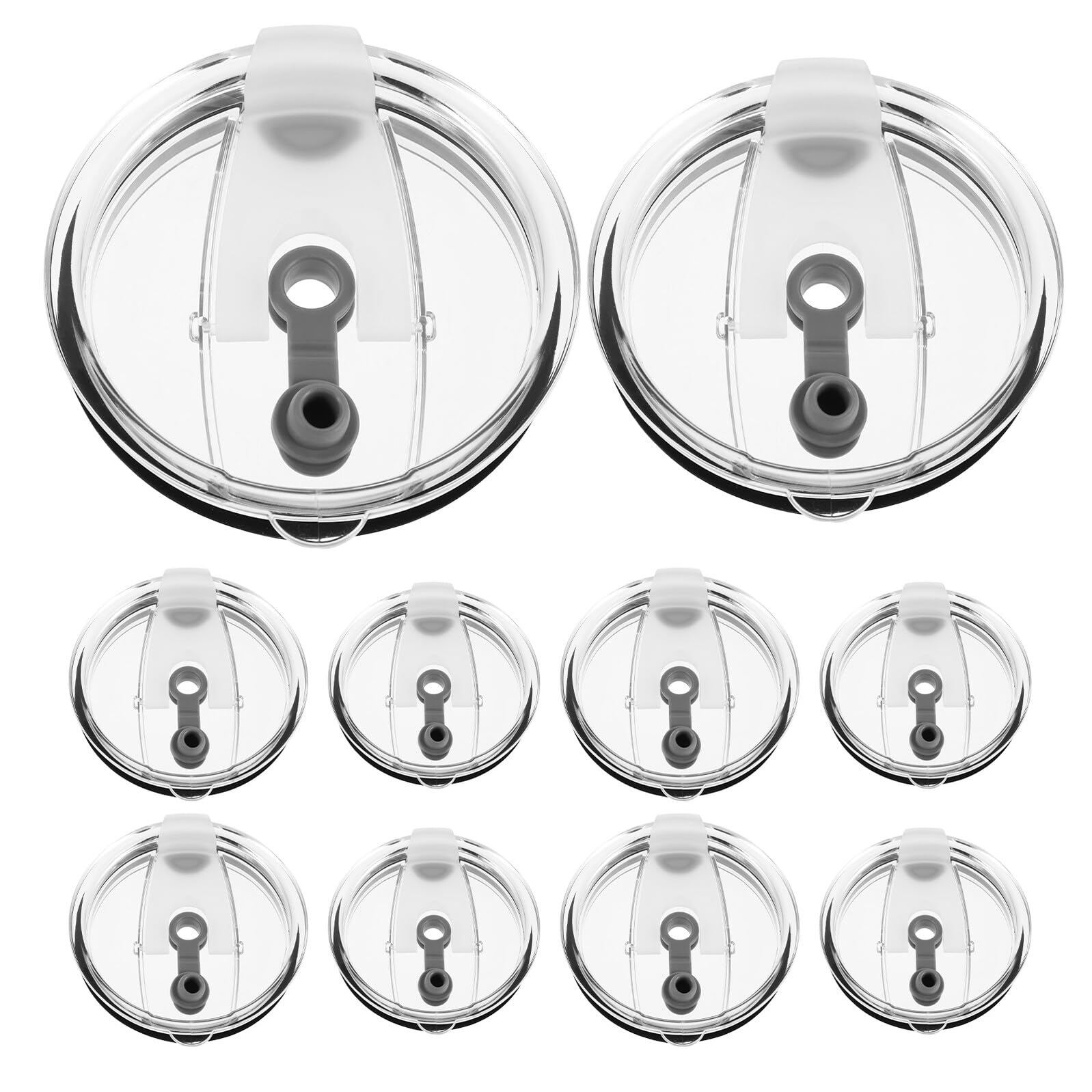 Couvercle transparent avec joint étanche pour paille de gobelet isotherme