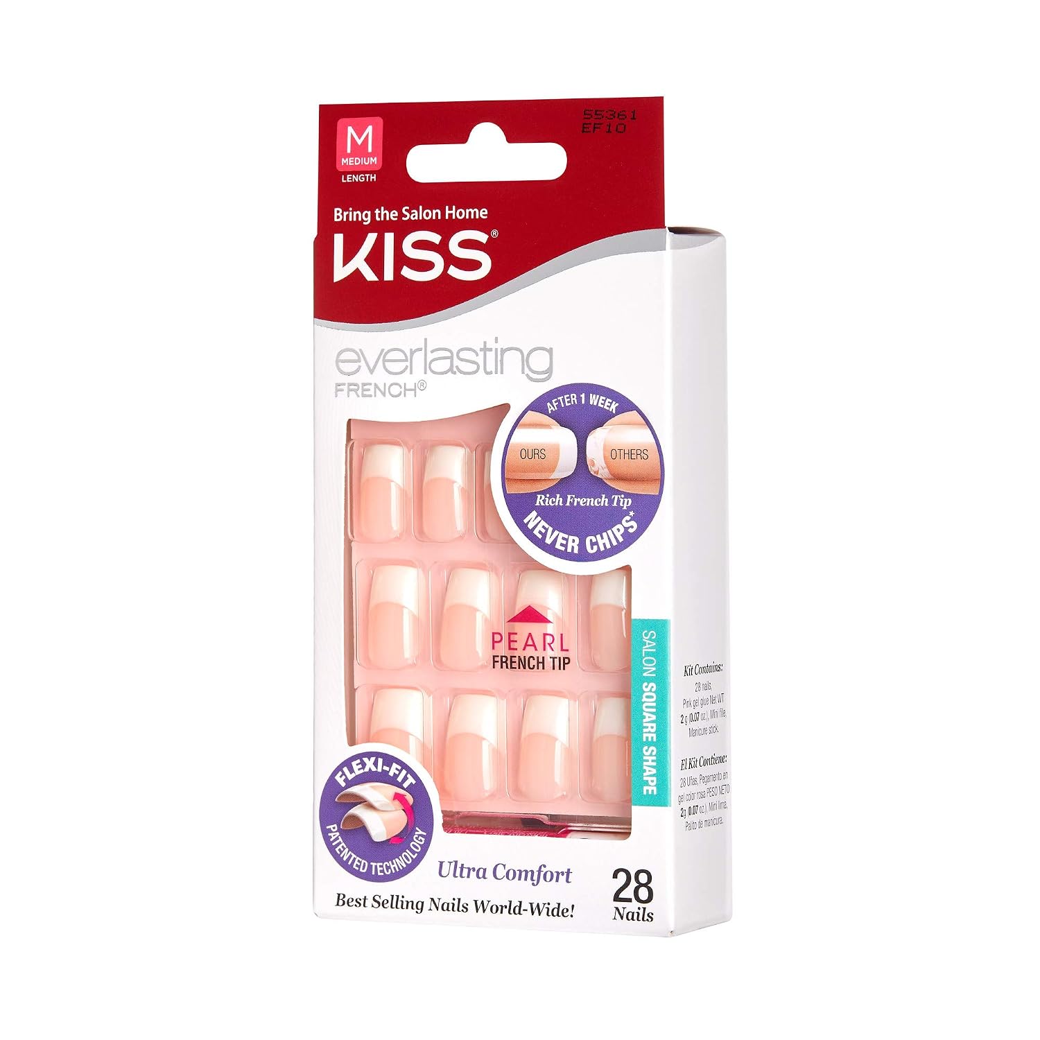Kiss Everlasting French Nails (2 PACK, EF10)