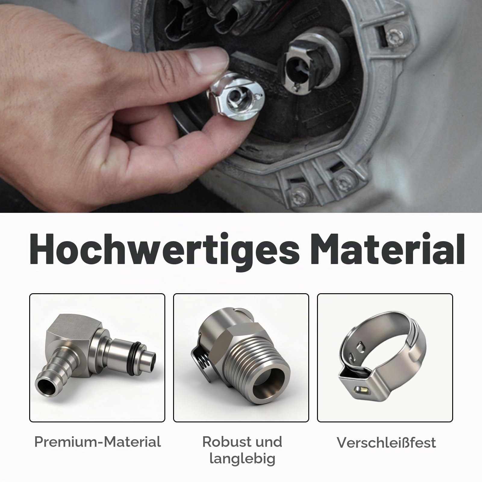 3pcs Reparatursatz Kraftstoffpumpe kraftstoffpumpe schnellkupplung messing ersatz für R1200GS R1200R R 1200 RT K1200R K1200S K1200GT, Kraftstoffpumpe Reparatur Pumpe Kupplung