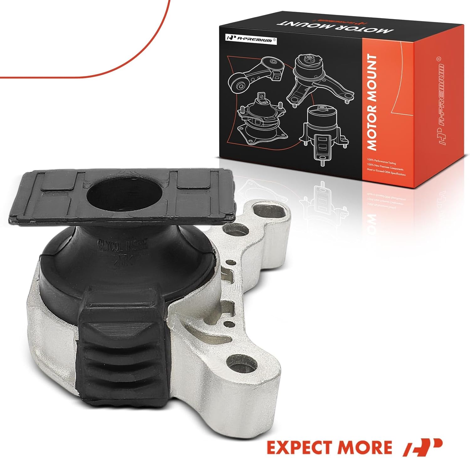 A-Premium Front Side Engine Motor Mount Compatible with Ford Escape 2013-2019, Transit Connect 2014-2016, 1.5L 1.6L