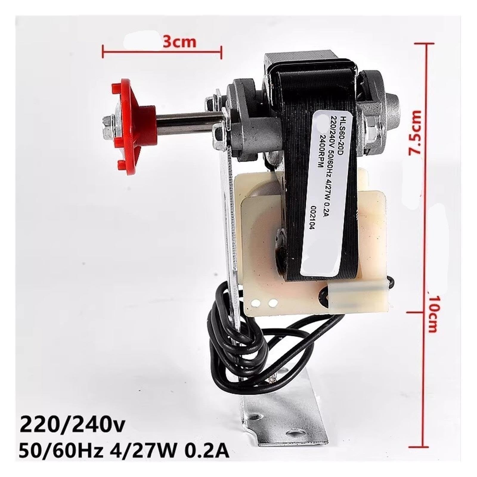 Motor De Ventilador De Refrigerador, HLS60-20D Compatible Con Refrigerador De CA De 27W 0.2A 220V/240V