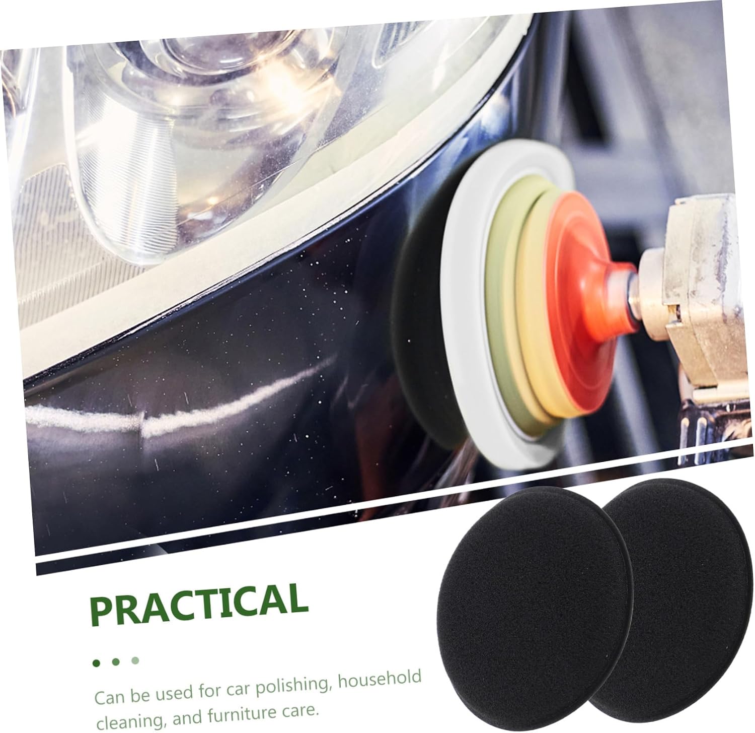 10pcs round Sponge Applicator Pads for Car Polishing Wax Application