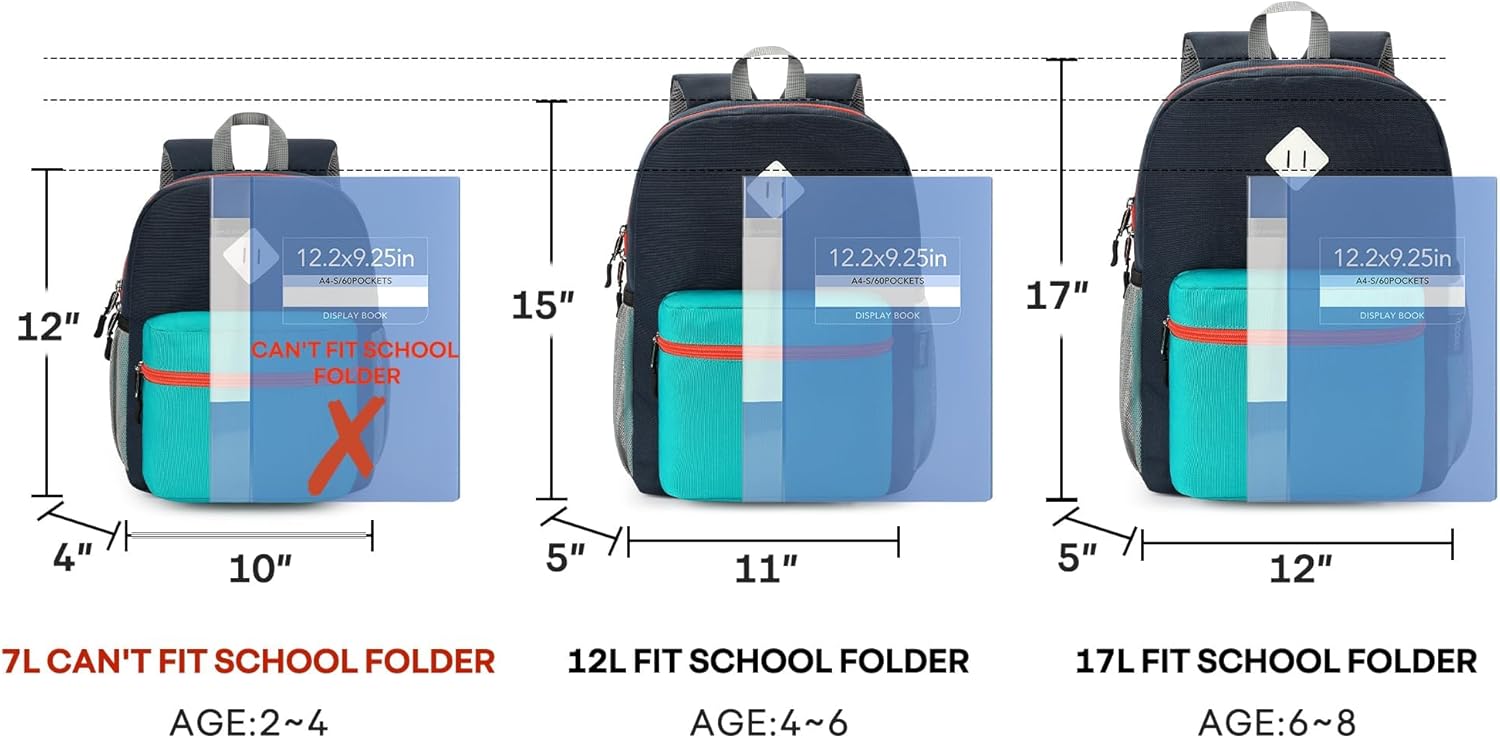 mibasies Kids Backpack for Boys 5-9: Large Boys Backpack for Elementary School