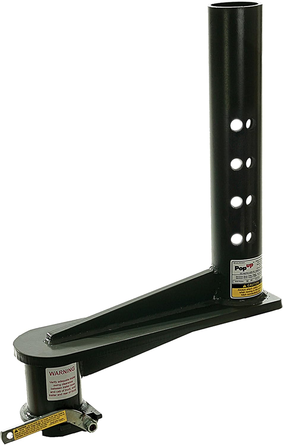 LLC SB116 Pop Up Gooseneck Extended Coupler - 4.5" Round, 16" Offset