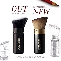 Vista 107 de LAURA GELLER NEW YORK - Brocha de sombra de ojos, mango de madera negra