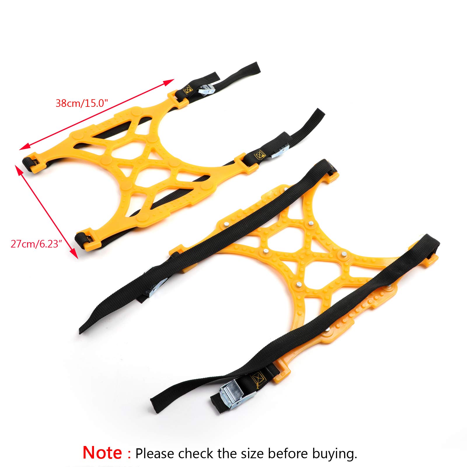 Lot de 6 chaînes de pneu antidérapantes et solides pour pneus de voiture SUV